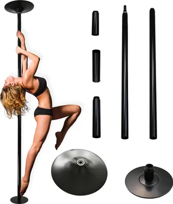 Produktbild von Pole Dance Tanzstange schwarz 231 - 274 cm Ø 45 mm Tabledance Static &  ohne Bohren