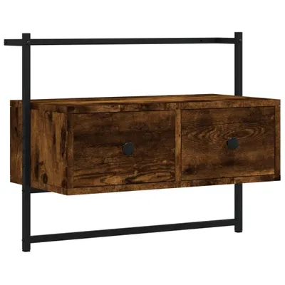 Obrázek produktu pro vidaXL TV nástěnná skříňka kouřový dub 60,5x30x51 cm výrobek ze dřeva