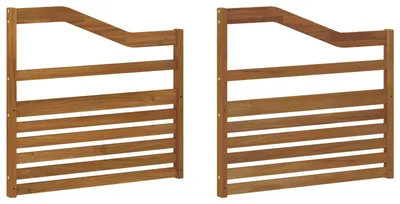 Immagine prodotto di 2 braccioli, colore marrone, dimensioni 79 x 4 x 73 cm, realizzati in legno ingegnerizzato