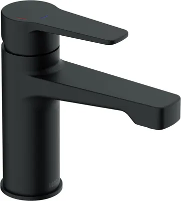 Waschtischarmatur MOLA, Mattschwarz, Einlochmontage, EasyClean