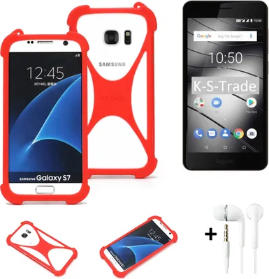 Produktbild von Handy-hülle + Kopfhörer kompatibel mit Gigaset GS180 Schutz-hülle Bumper Silikon Schutz Hülle Cover Case Silikoncase Silikonbumper TPU Softcase