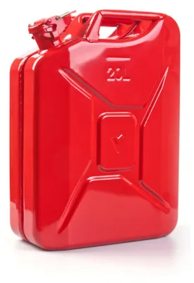 Produktbild von Valpro Kraftstoffkanister, 20 l, Feuerrot RAL 3000, Stahlblech, L345xB165xH470mm