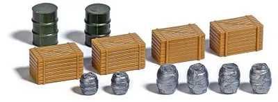 Produktbild von Busch 7784 - 1/87 / H0 Holzkisten & Fässer - Neu