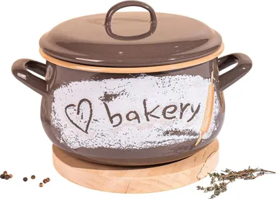 Obrázek produktu pro 4l hrnec s poklicí Pekařský smalt Metalac/20cm/4l