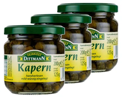 Immagine prodotto di Capperi Dittmann, confezione da 3 (3 x 200 g)