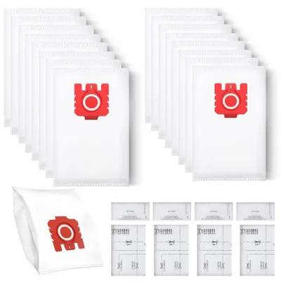 Image de 16 sacs d'aspirateur pour aspirateur Miele, avec filtres