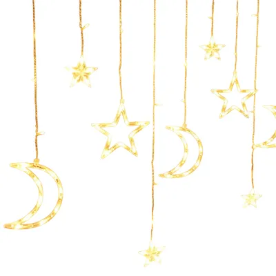Produktbild von 3 m LED Lichtervorhang Nachthimmel Design, Dekorative Außenleuchten - STARRYSKY