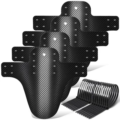 Immagine prodotto di Set parafanghi in fibra di carbonio, design universale, per biciclette da mountain bike, anteriori e posteriori, compatibili con ruote da 24-29 pollici