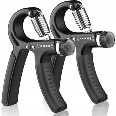 Imagen del producto de Agarre para entrenamiento de manos con resistencia ajustable, de 5 a 60 kg, paquete de 2 unidades