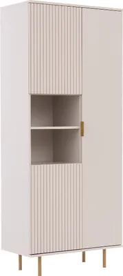 Produktbild von Bücherregal Regal  Standregal Bücherschrank NUBIA 05 kaschmir 80x190x41cm