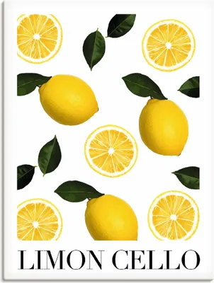 Produktbild von ARTland Leinwandbild Limon Cello Größe: 45x60 cm