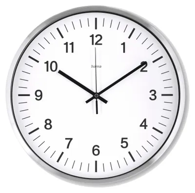 A close-up studio shot of a Hama DCF-Funkwanduhr Java wall clock.