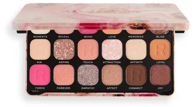 Produktbild von Revolution Beauty, Forever Flawless Eyeshadow Palette, 18 Pigmented Shades, Neutral & Pink Pressed Powder Mattes, Shimmers, Glitters, Affinity