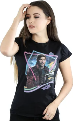 Produktbild von Marvel - "Guardians Of The Galaxy" T-Shirt für Damen BI22580 (XXL) (Schwarz)