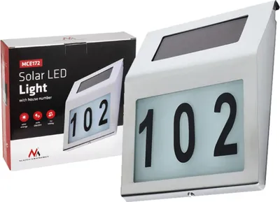 Produktbild von Maclean MCE172 Solar-LED-Hausnummernlampe