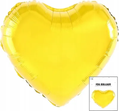 Image de Ballon De Baudruche Coeur Doré Décoration D'anniversaire 3D