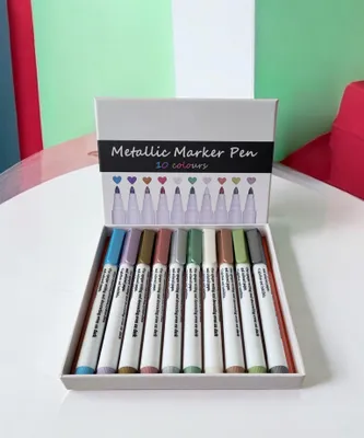 Produktbild von 10-teilige Metallic Marker Glitzerstifte