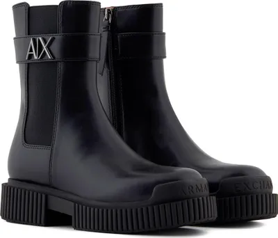 Image de Armani Exchange Xw001634_af17474 Bottes Noir UE 38 Femme Noir UE 38