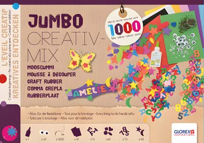 Obrázok produktu pre Jumbo kreatívna zmes "penová guma", približne 1 000 kusov