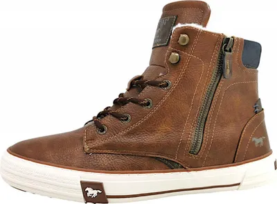 Produktbild von Mustang Herrenschuhe Warmfutter Schnürstiefel Braun Freizeit, Schuhgröße:40 EU