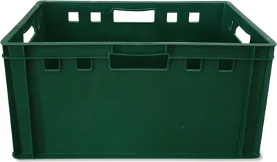 Produktbild von 1 x Eurofleischerkiste Vorratsbox E3 Kiste Behälter Gemüsekiste stabelbar Farbe blau (1xE3 grün)