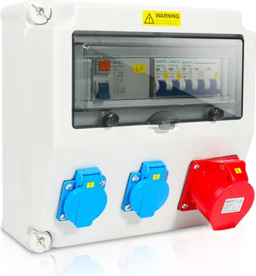 Cuadro Eléctrico Monofásico Schuko CEE Distribuidor De Corriente 1X32A 1x16a 3x230v Con Interruptor De Levas 96345873 - Foto 2