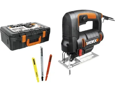 Produktbild von WORX WX477.1, Oberer Griff, Schwarz, Orange, 45°, 3100 SPM, 6,5 cm, 6 mm