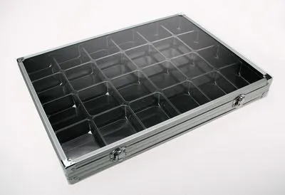 Produktbild von SAFE 5876 Sammel-Vitrine-Alu 24 Fächer