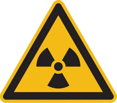 Produktbild von Dreifke® Aufkleber Warnschild, Warnung vor radioaktiven Stoffen oder ionisier...