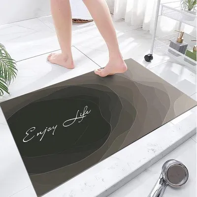 Produktbild von Famanu Fußmatte superabsorbierend, 60 x 90 cm, rutschfest und wasserabweisend, waschbar, für Bad und Küche