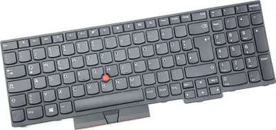 Obrázok produktu pre GERMAN - Čierna klávesnica Klávesnica kompatibilná s Lenovo ThinkPad L580 20LW000VMH