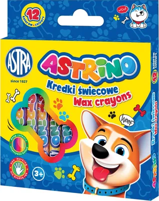 Produktbild von Kredki świecowe Astrino 12 kolorów