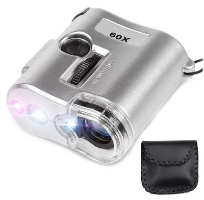 Obrázek produktu pro Verk 09071 Kapesní mikroskop 60x / UV / LED