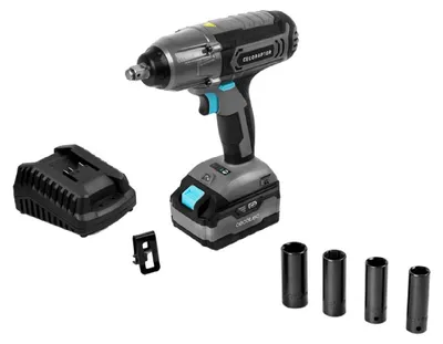 Produktbild von Cecotec 70012, Schlagschrauber, Schwarz, Blau, Grau, 1/2", 3000 RPM, 400 Nm, 100 Nm