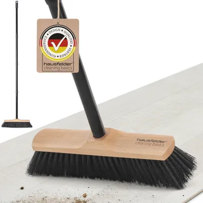 Produktbild von Zimmerbesen mit Stiel, Kehrbesen mit weichen Borsten  (30 cm breit)