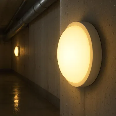 Produktbild von Braytron LED 12W Wand Decken Leuchte Feuchtraumleuchte Keller Außen Flur Garage 3000K IP54 Bad