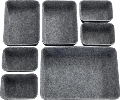 Produktbild von WENKO Organizér do zásuvky z polyesterovej plsti 28,5x5x20cm 7 kusov