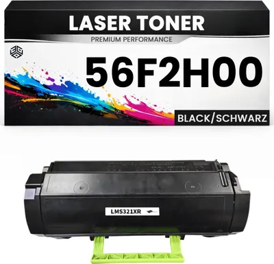 Produktbild von Toner 56F2H00 für Lexmark Tonerkartusche Schwarz hochwertige Premium Alternative MS321dn/421dn/421dw/521dn/621dn/622de MX321adn/321adw MS421dn