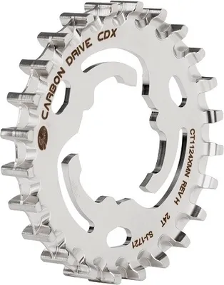 Produktbild von Gates CDX Riemenscheibe Ritzel hinten 24T Zähne Alfine Nexus 7&8 Sturmey Archer