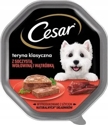 Zdjęcie produktu dla Cesar Tacka z soczystą wołowiną i wątróbką 150g