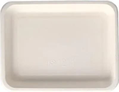 Produktbild von 500 Siegelschalen, Zuckerrohr 900 ml 3 cm x 17,5 cm x 22,5 cm weiss