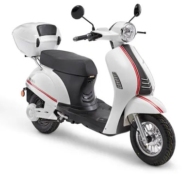 Produktbild von Elektroroller LuXXon E3000 - Elektro Scooter mit 3000 Watt, max. 25 km/h, Reichweite bis zu 65 km, weiß
