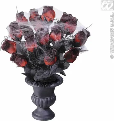 Produktbild von Vase 15 Rosen mit Netz
