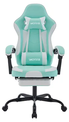 Produktbild von WOTSTA Gaming Stuhl Racing Bürostuhl Fußstütze verstellbar