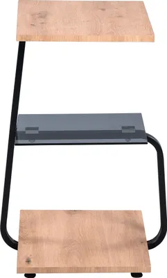 Produktbild von Beistelltisch "Lugana" mit Ablage - Nachbildung Artisaneiche - B/H/T= 40x56x40cm