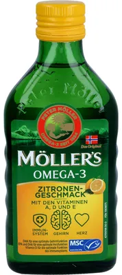Obrázok produktu pre Möller's Omega-3 citrónový olej 250 ml