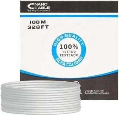 Immagine prodotto di NanoCable 10.20.0702-FLEX - Cavo di rete Ethernet flessibile RJ45 Cat.5E FTP FTP AWG24, grigio, bobina da 100 metri