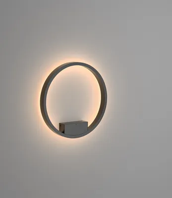 Produktbild von Maytoni Wandleuchte Rim Schwarz, LED, 3000K, 1200lm