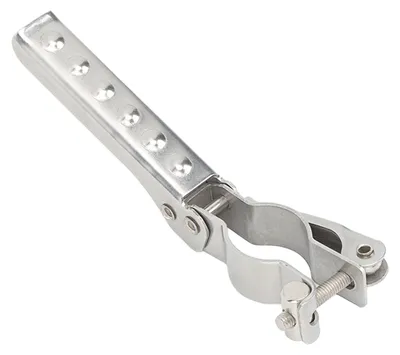 Image de Marchepied pliable en acier inoxydable, antidérapant, réglable, avec poignée de sécurité, pour mât de bateau, camping-car, caravane et mobil-home