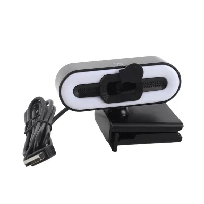 Produktbild von 4K-Webcam mit integriertem Mikrofon, superhelles Fülllicht, automatische Schönheit, USB-PC-Kamera für Laptop-Computer, LCD-Display